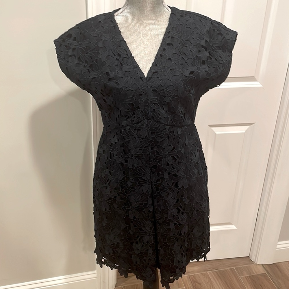 Banana Republic Lace Dress Navy